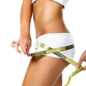 Measurement of the hips when losing weight by 7 kg per week