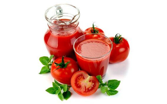 Tomato juice for the Japanese diet