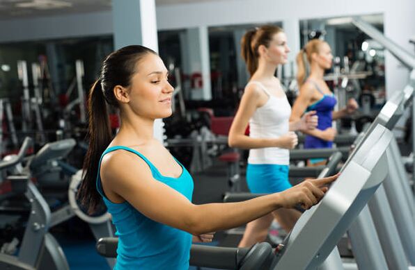 Cyclic training on a treadmill