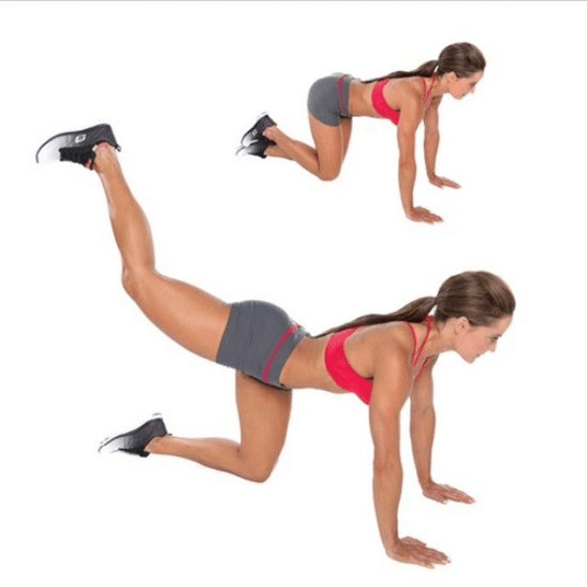 Swing your legs back