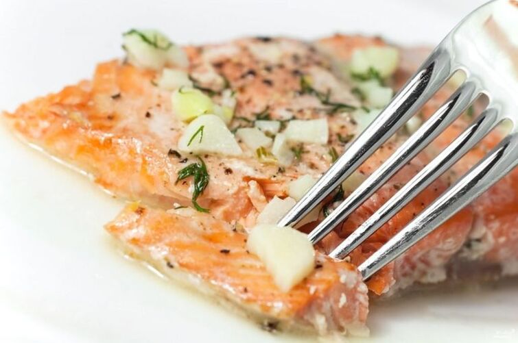 Salmon fillet for a protein day's favorite diet